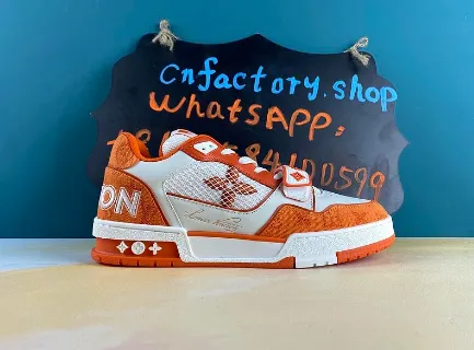 Orange LV Sneakers thumbnail 3