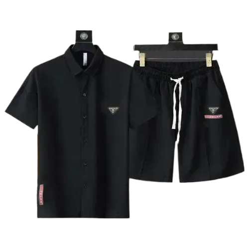 Luxury set T shirt Shorts Moncler Prada Fendi Gucci Louis Vuitton thumbnail 2