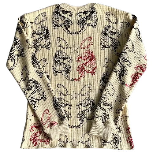 corteiz Long Sleeve Twin Tigers Waffle thumbnail 2