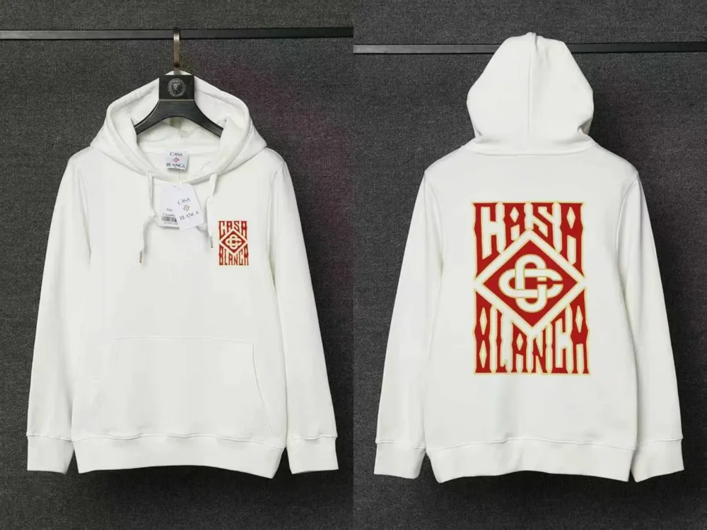 Casablanca Logo Print Hoodie - Image 1