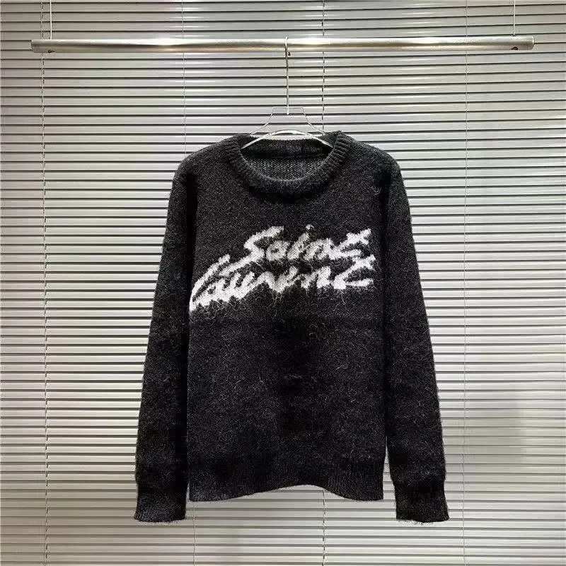 Saint Laurent Signature Mohair Knit Sweater - Image 1