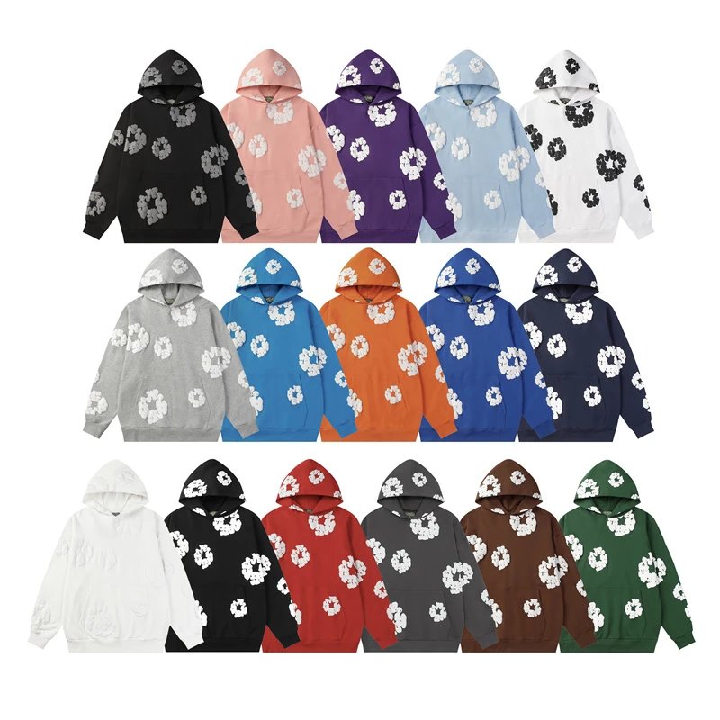 Foam Print Couple Hoodie