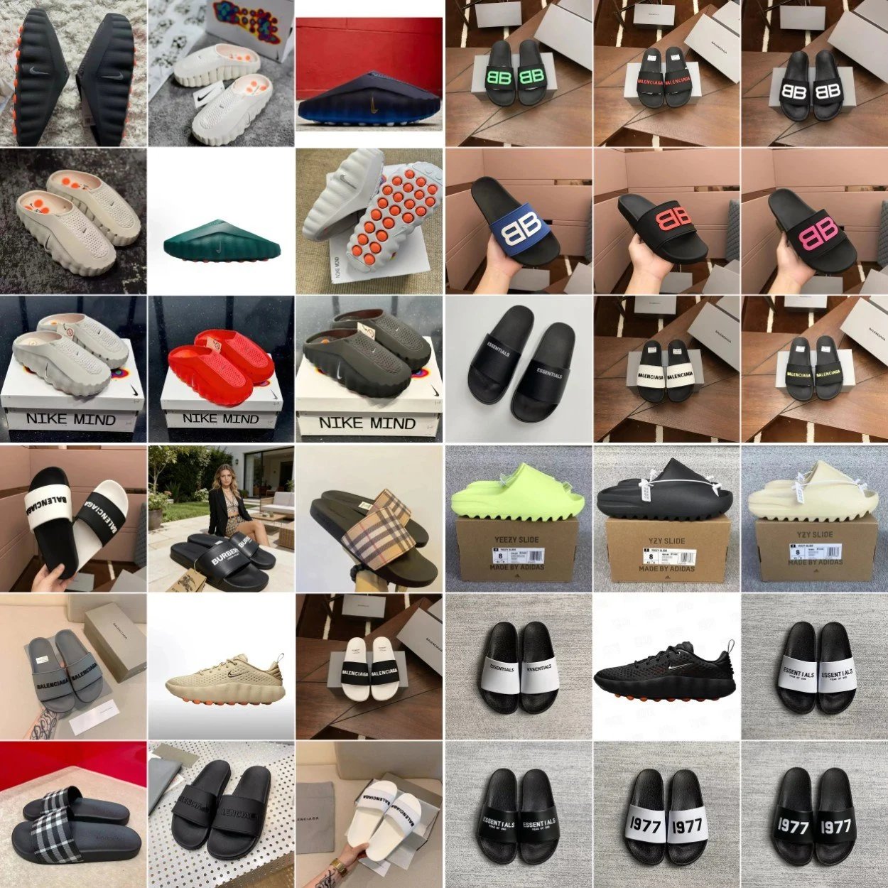 Sporty Slide Sandals
