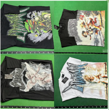 Angel Print Rhinestone Tee